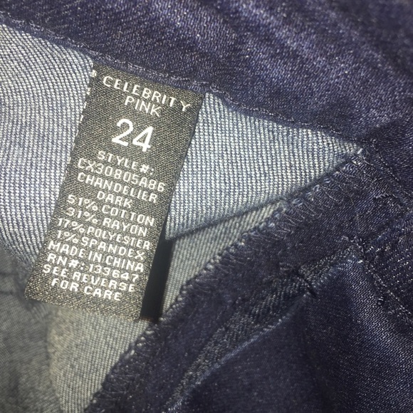 Celebrity pink denim shorts plus size 24 - Picture 4 of 4